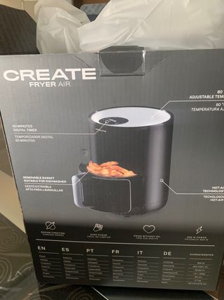 Freidora aire nueva CREATE Nueva