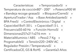 Freidora aire nueva CREATE Nueva