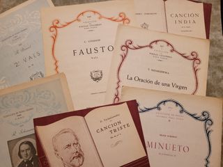 Partituras. Colección Piezas célebres para piano