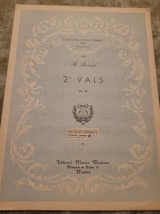 Partituras. Colección Piezas célebres para piano