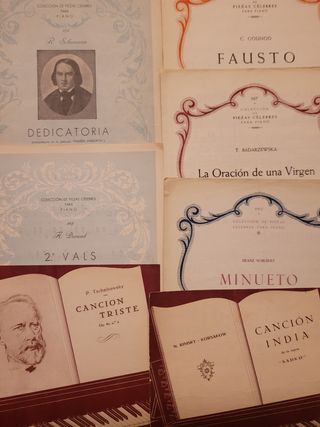 Partituras. Colección Piezas célebres para piano