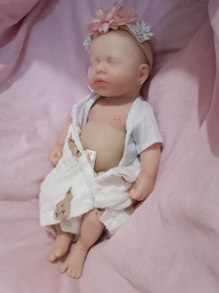 Bebé reborn de silicona ecoflex niña preciosa