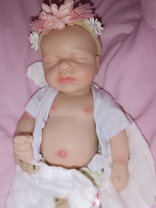 Bebé reborn de silicona ecoflex niña preciosa