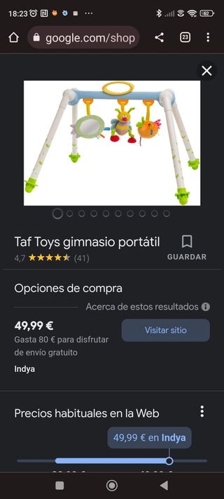Gimnasio portátil para bebes