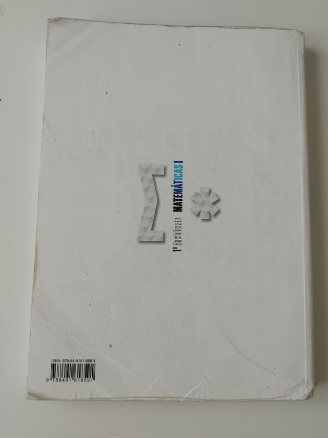 libro de Matemáticas 1 Bachillerato