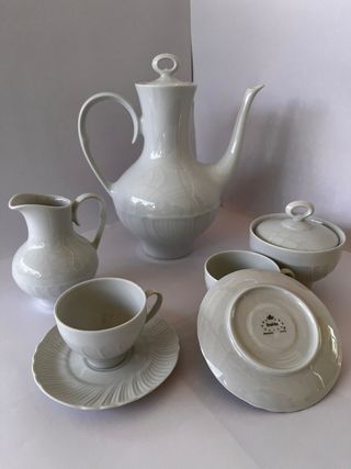 Juego café porcelana Irabia
