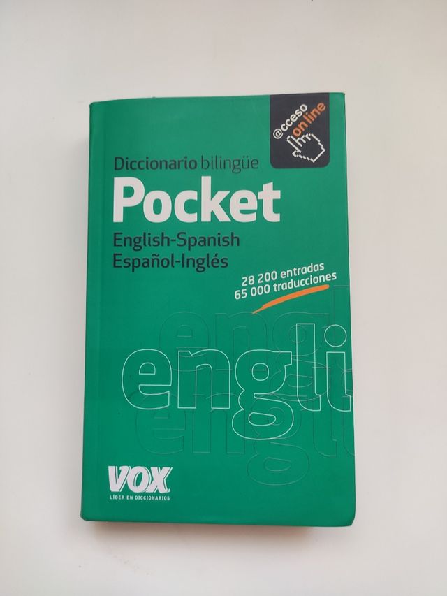 Diccionario Pocket inglesespañol de la marca VOX de segunda mano por