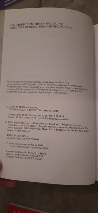 Didáctica general para psicopedagogos