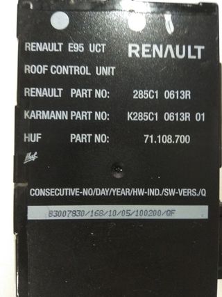 CENTRALITA CAPOTA RENAULT