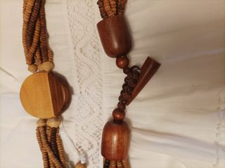 Cinturón/ Collar madera 