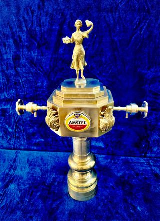 GRIFO DE CERVEZA / AMSTEL / BRONCE / AÑOS 70