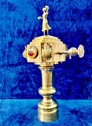 GRIFO DE CERVEZA / AMSTEL / BRONCE / AÑOS 70