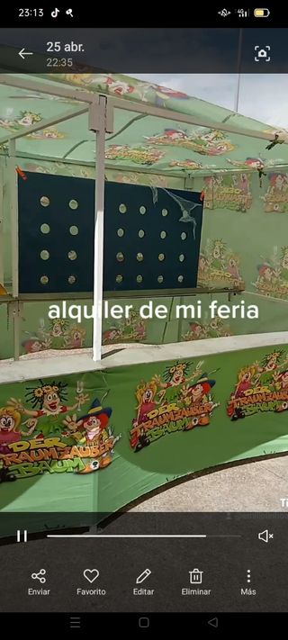 alquiler de mini feria 