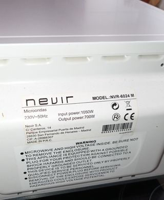 Microondas Nevir