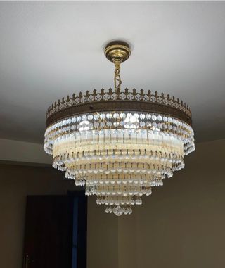 Lámpara cristal roca