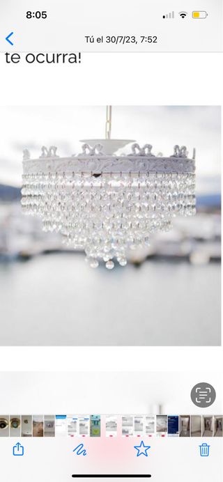 Lámpara cristal roca