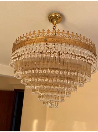 Lámpara cristal roca