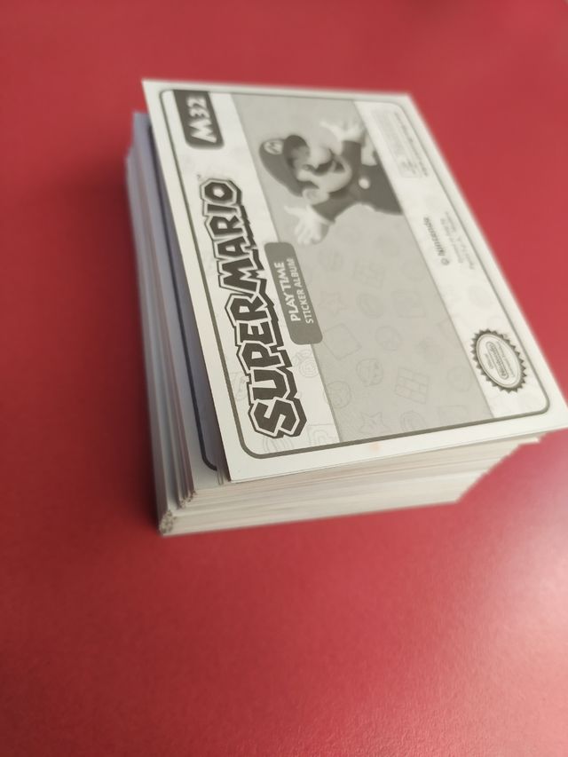 Lote 123 cromos Supermario Nintendo