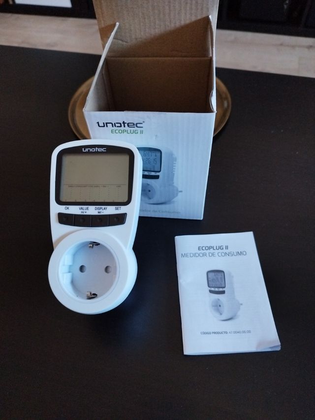 Medidor consumo eléctrico unotec ecoplug