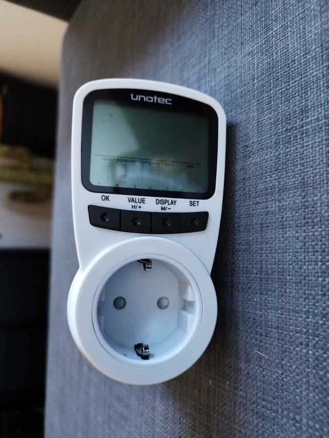 Medidor consumo eléctrico unotec ecoplug