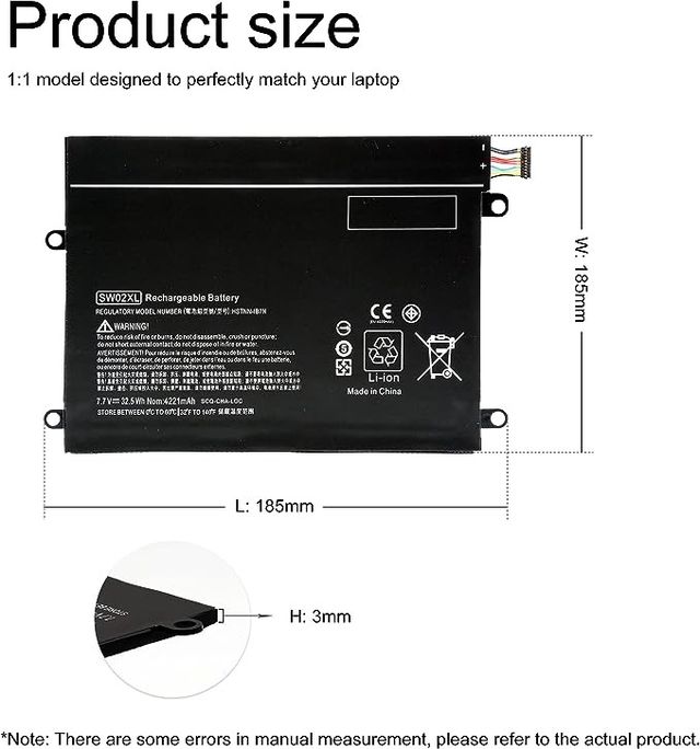 Batteria HP Notebook X2 210 G2 Pavilion Visualizza i modelli