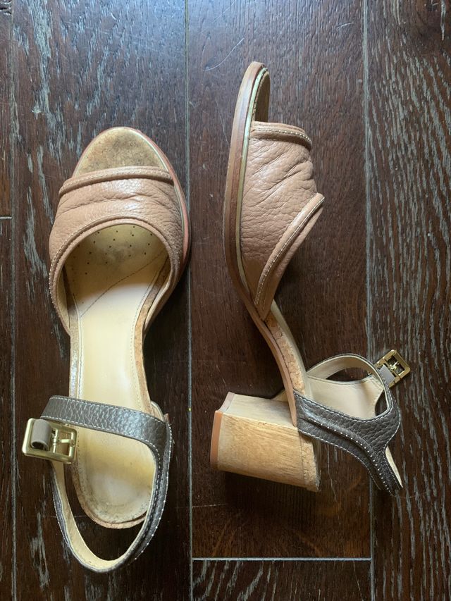 Sandalias con tacon Clarks 39