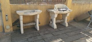 Barbacoa de piedra artificial