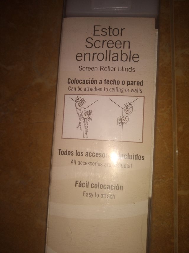 Estor enrollable  90x200cm