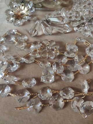 Lotto cristalli per lampadari o lavori handmade