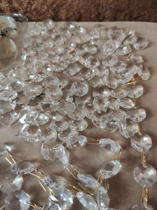 Lotto cristalli per lampadari o lavori handmade