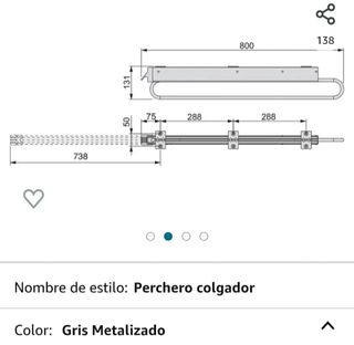 Percheros colgador extraíble ( 4 unidades)