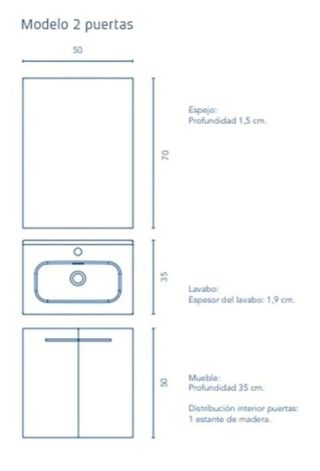 Mueble de baño con espejo