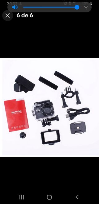 Cámara deportiva HD 1080