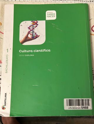 Libro de cultura científica 1º Bach