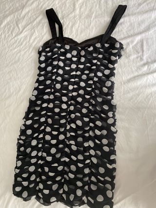 Vestido topos de Blanco