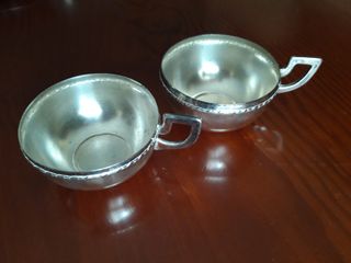 Juego de café plateado