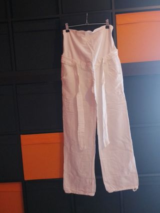pantalón premamá verano lino