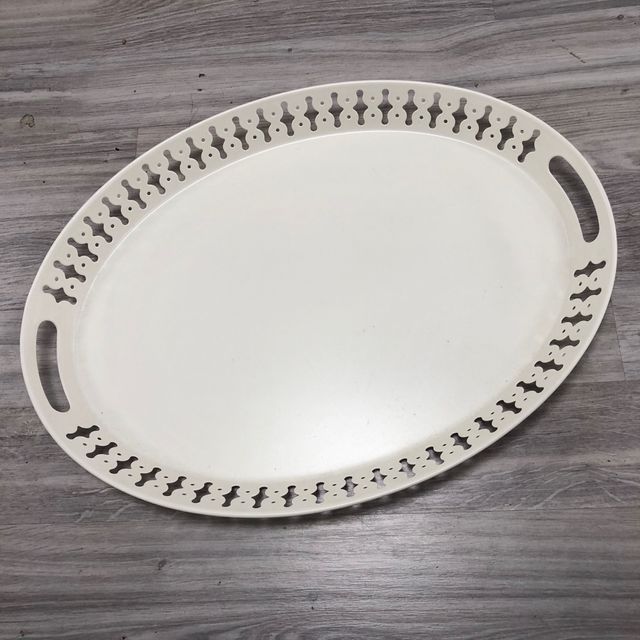 ROMANTISK Bandeja, blanco, 52x39 cm