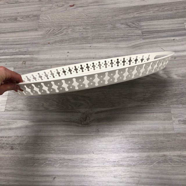 ROMANTISK Bandeja, blanco, 52x39 cm