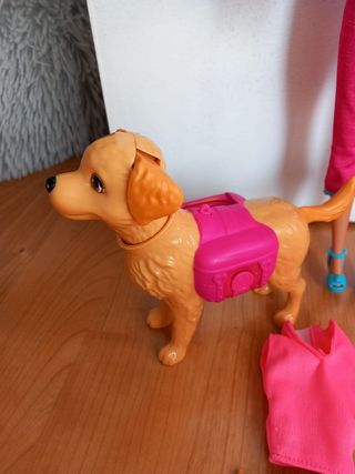 Muñeca Barbie  potty training 90's con mascota