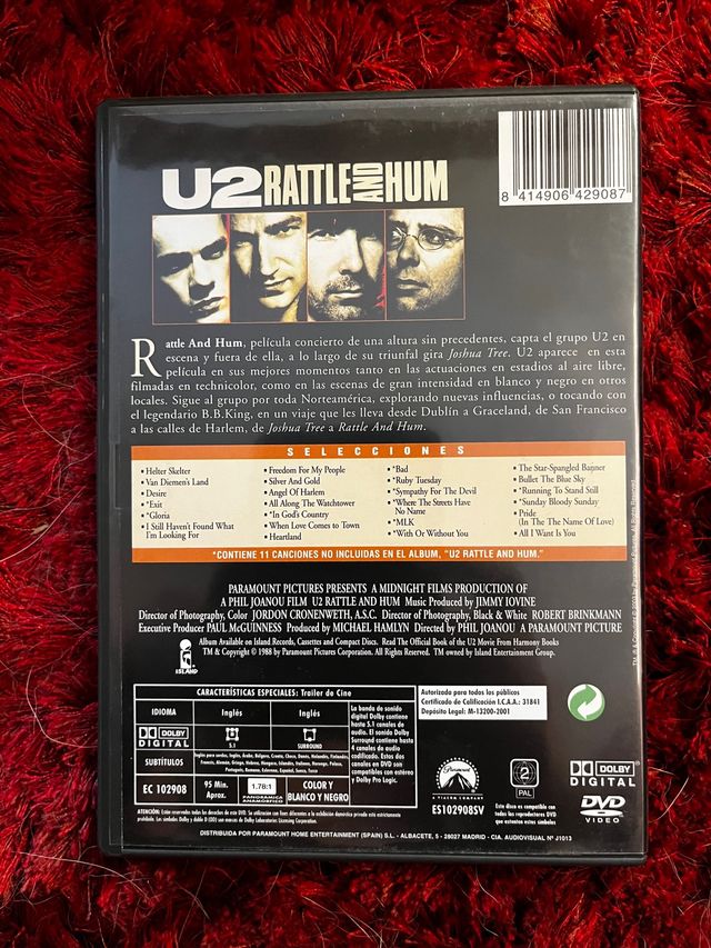 U2 - RATTLE AND HUM - DVD (New)