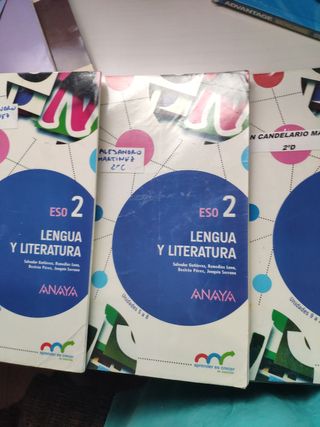 libro lengua y literatura 2° Eso