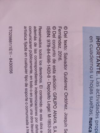 libro lengua y literatura 2° Eso