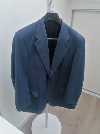 Americana Emidio Tucci azul petróleo. REGALO PANTA