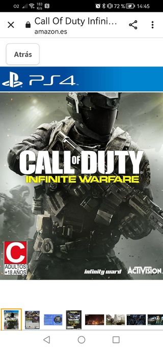 Juego PS4 Call of duty infinity warfare NUEVO