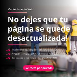 🌕Mantenimiento Web (Pizza) para Autónomos y Pymes