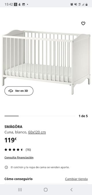 2 cunas ikea+colchones