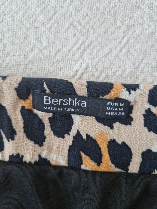 Minifalda Bershka animal print
