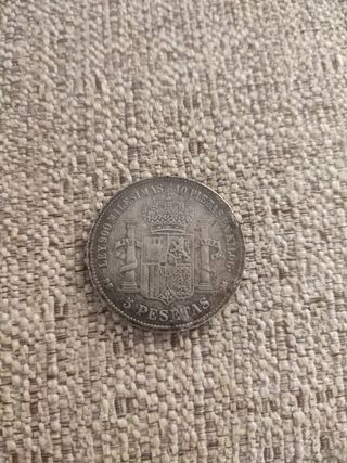 moneda 5 pesetas 1871