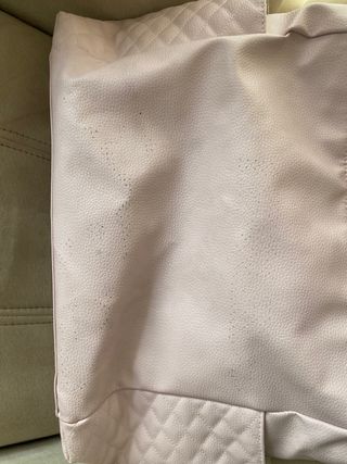 Bolsa y chupetera rosa carro pasito a pasito inés